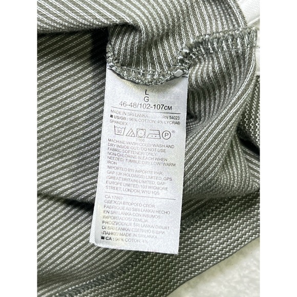 Banana Republic performance Polo Shirt Mens sz L Green Golf Standard fit - Picture 7 of 16